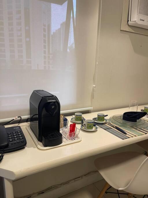 Apartamento Flat Moema Com Varanda,lazer,servicos E Vaga São Paulo