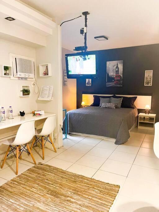 Apartamento Flat Moema Com Varanda,lazer,servicos E Vaga